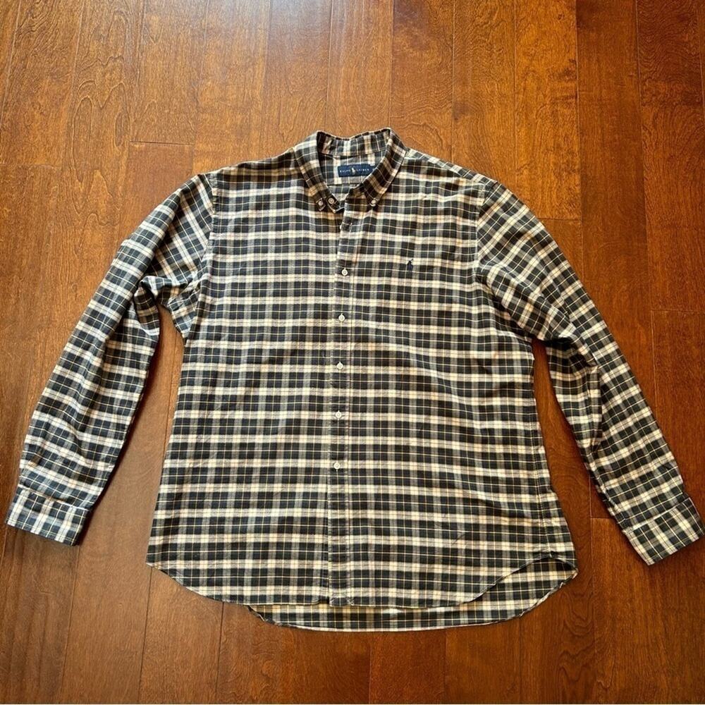 Ralph Lauren Men’s Plaid Button Down Shirt, 100% Cotton, Comfy & Stylish SizeXXL